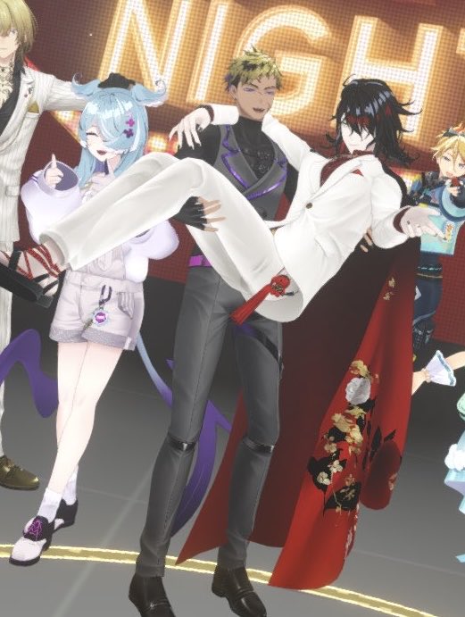 damia_chan's tweet photo. I think he really enjoys getting princess carried by men atp 😂 https://t.co/wdjF3hMOph