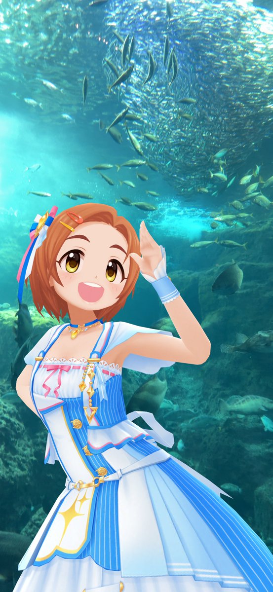 yuichic's tweet photo. 薫ちゃんの海底大冒険

①～③ 神奈川県藤沢市 新江ノ島水族館
④ 神奈川県横浜市 八景島シーパラダイス

#熱狂彩遊戯デレスポカレンダー
#龍崎薫
#デレスポAR https://t.co/Zl6zhcegiz