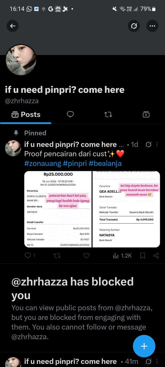 hiraethforjun's tweet photo. jgn ada yg pinpri di dia ges @zhrhazza , penipuuu #zonauang #zonaBU https://t.co/289896lbAA