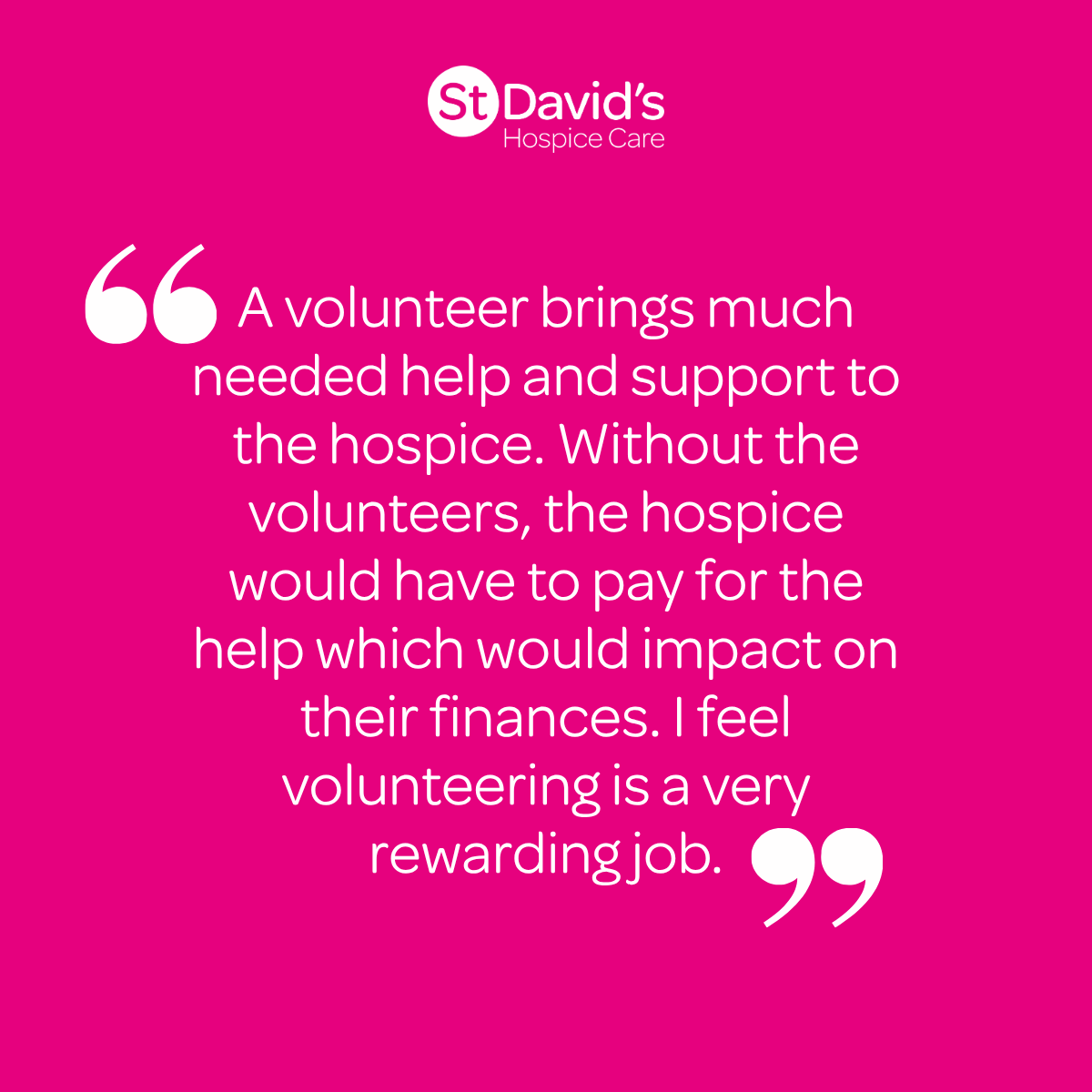 SDFHC's tweet photo. What do you feel volunteers bring to the Hospice? 👇 

A powerful question highlighting how your time can make a far-reaching, long-lasting difference in so many ways at St David's Hospice Care ❤️

🌟 Volunteering is a valuable way to give back, do good &amp; make a real difference. https://t.co/triQpZnAd4