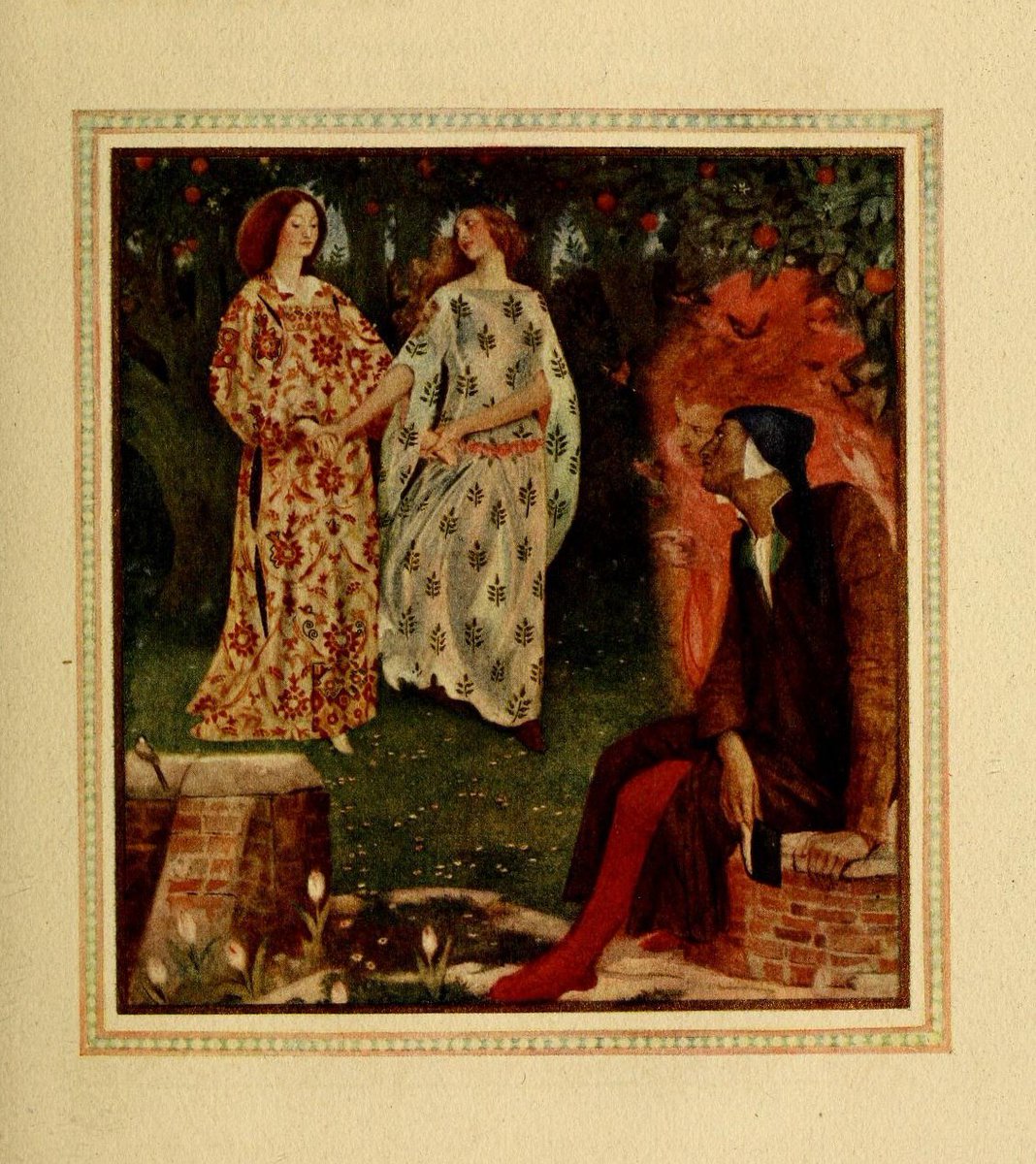 pearlusconi's tweet photo. The New Life, by Dante Alighieri, illustrated by Evelyn Paul, 1915 https://t.co/HLkbqmKW0f