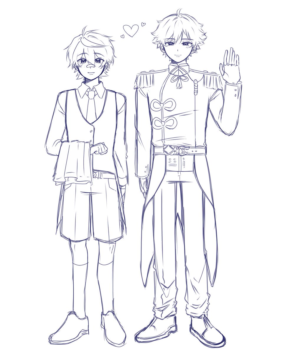 choopdoop's tweet photo. haven't drawn chongnett in so long but here's them in a royal au cosplay #Chongyun #bennett https://t.co/4RwLHlqfy0