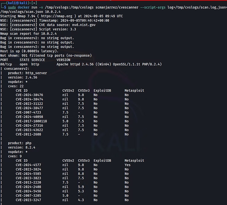 co11ateral's tweet photo. Vulnerability Scanning - Automatic Search For Known CVEs With CVEScannerV2

CVEScannerV2 uses nmap’s service detection with vulnerability analysis, giving a more detailed view of the network’s security.

https://t.co/milmhuL579

@three_cube @_aircorridor #pentesting https://t.co/oy6GLLg5BY