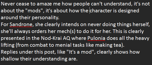 chrono732's tweet photo. Replies under this post, like "It's a mod", clearly shows how shallow their understanding are. https://t.co/qNnq0VWqcl