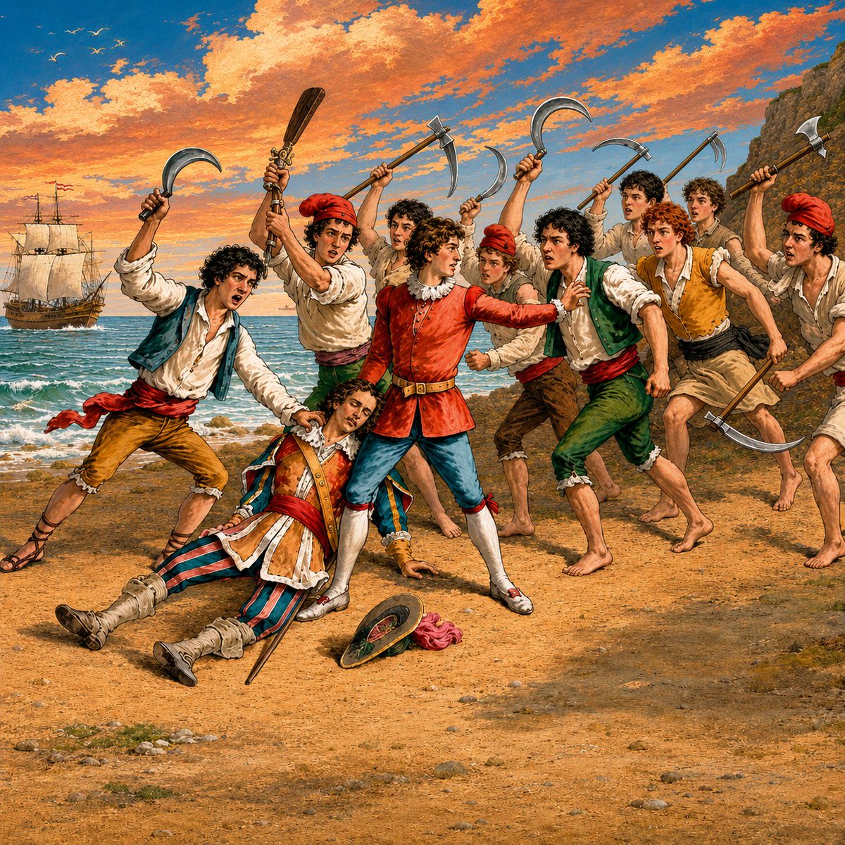 ElGatSaberut's tweet photo. LA GUERRA DELS SEGADORS

El 7 de juny del 1640, centenars de segadors de l'interior de Catalunya van arribar a Barcelona en el que coneixem com a Corpus de Sang per unir-se a la revolta iniciada per uns 2.000 pagesos. Al crit de "Visca la terra, mori el mal govern", l'objectiu dels atacs eren soldats castellans, funcionaris reials, jutges i qualsevol que es considerés amic de la monarquia espanyola. El resultat va ser una bona pila de ferits i una vintena de morts, entre els quals hi havia el virrei de Catalunya. D'aquesta manera començava la que coneixem com a Guerra dels Segadors.

Més informació ⬇️
https://t.co/o9qhEZtKvB

❗️Comparteix i segueix-me 🔁🔥