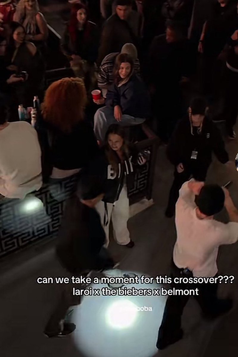 buzztinishot's tweet photo. So that’s Justin, Hailey, Laroi and Belmont!! In the same frame https://t.co/yQ8Y4WYEHZ