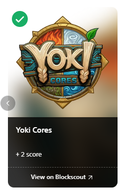 magical_sg's tweet photo. GM guys,

Let's collect another NFT from @Soneium Score Season 11 today: Yoki Cores (+2 Score) by @AstarNetwork 

Open @opensea: https://t.co/o6bVT7BoCq

Buy any Legacy Edition NFT ($0.04 current price)

Done. One more Ecosystem NFT added in your collection.