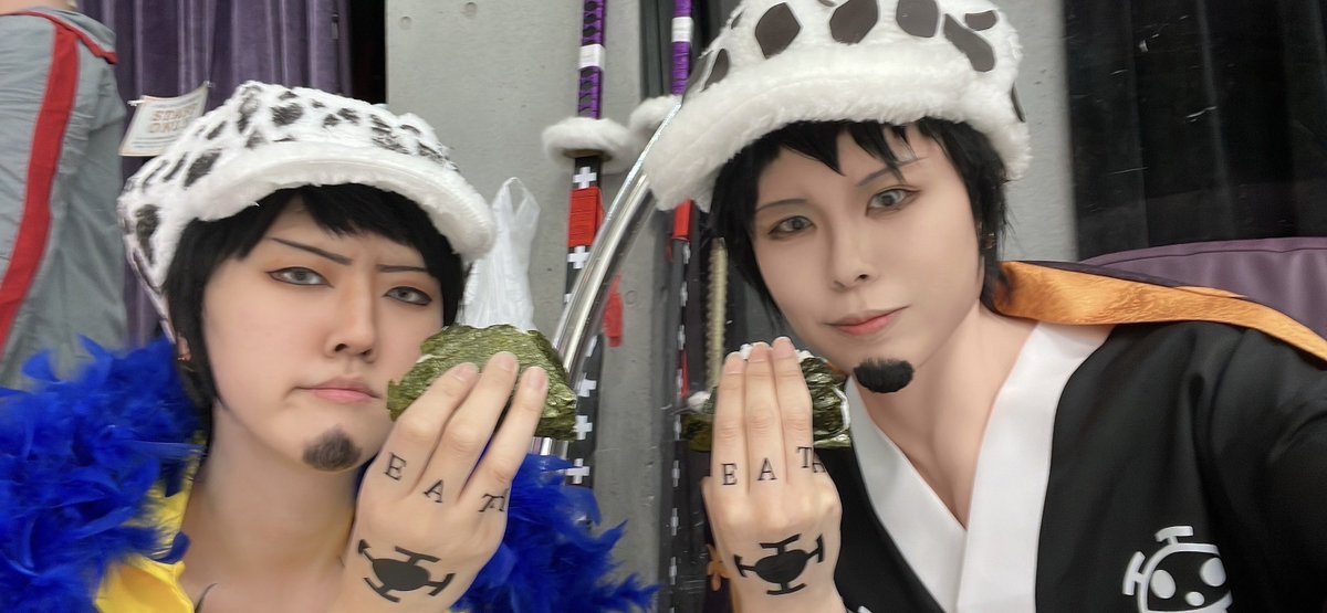 datte7610's tweet photo. ⚠︎cosplay
皐月さんとワノ国同士できて嬉しい🥰
昨日もかっこ良かった🫶💞
刀もカラコンもお揃い〜！

🍙おにぎりEAT🍙

黄色シャツver 皐月さん
#OP感謝祭0606 https://t.co/TLMhM7CmTG