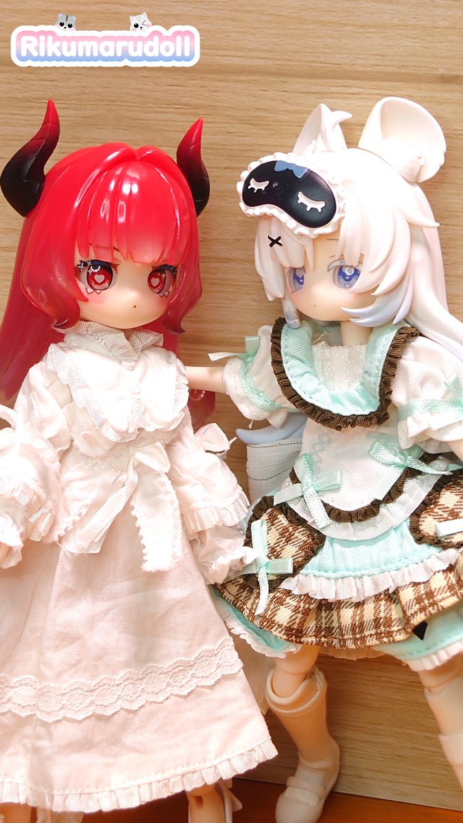 rikumarudoll's tweet photo. ふたりで内緒ばなし？
#うちのこかわいい #ブラインドドール https://t.co/88107vsmsy