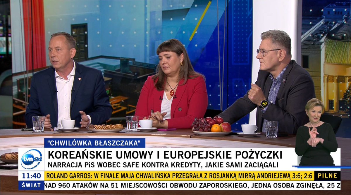 ko_klub's tweet photo. 🎙️Przewodniczący KP KO @Konwinski_PO w #KawaNaŁawę: SAFE 0% proponowany przez PiS to jest zero procent inwestycji w polski przemysł obronny, zero procent inwestycji w polską armię. https://t.co/fBwt0a2yIs