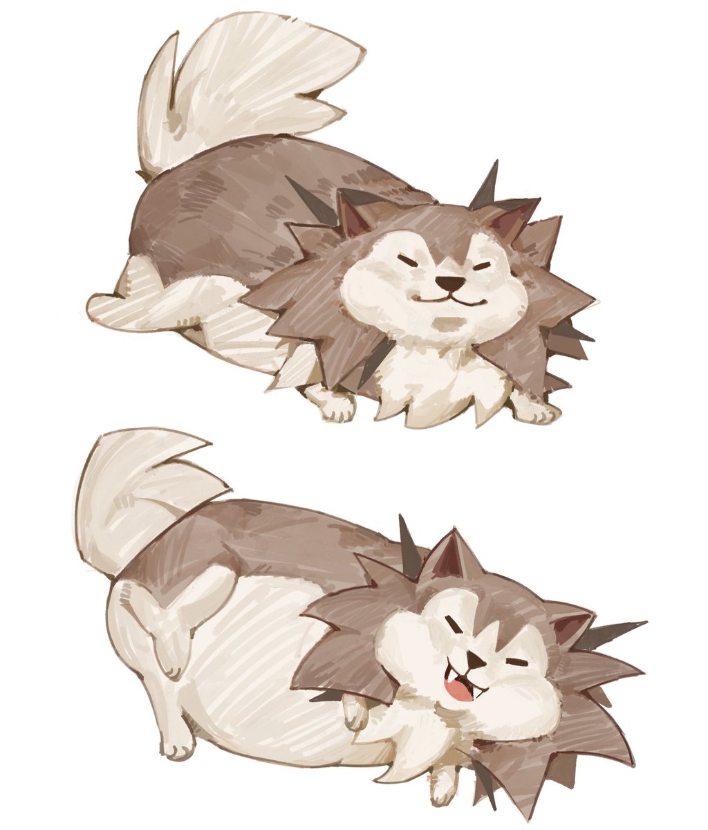 puddingloml's tweet photo. Hes not fat… just big boned #lycanroc https://t.co/cPxqwcZShZ
