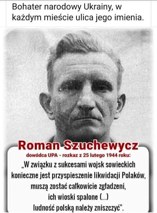 przyby_piotr's tweet photo. Roman Szuchewycz odpowiedzialny za ludobójstwo na Wołyniu i za czystki etniczne.
Tak mówił o eksterminacji Polaków.
Tego nie można zapomnieć moi drodzy. https://t.co/cYmJKYJ2pH
