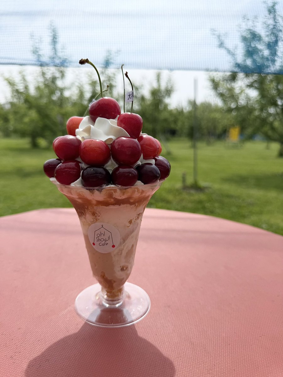 hectorascal's tweet photo. 今年も始まった王将カフェのパフェ🍒
また一年、お世話になります🥰 https://t.co/eQFU1IGaAN
