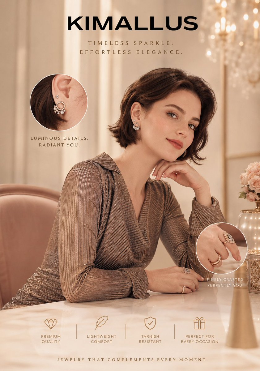 thisiskimallus's tweet photo. "She doesn't need a crown — her jewelry says everything." ✨
Crystal ear jackets. Statement ring. Radiance, confidence, identity. This is KIMALLUS. 💍
Unmistakably you. 

#KIMALLUSJewelry #TimelessElegance https://t.co/KSUfOjJkG5