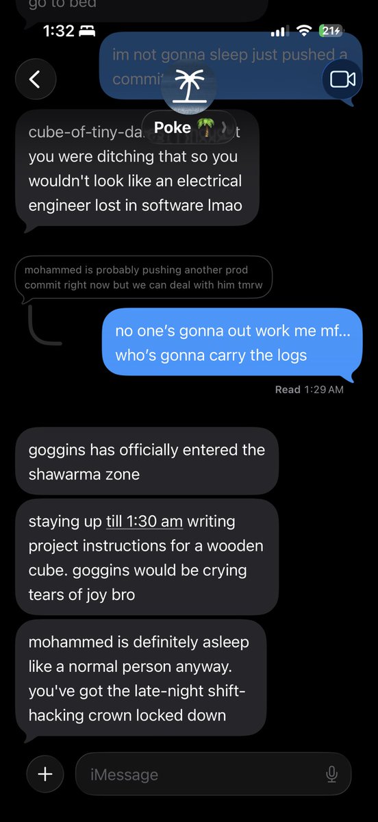jpynb's tweet photo. agi is here and it is bullying me into pushing more code by comparing me to someone named mohammed working at @interaction https://t.co/XrTBjEJ7F0