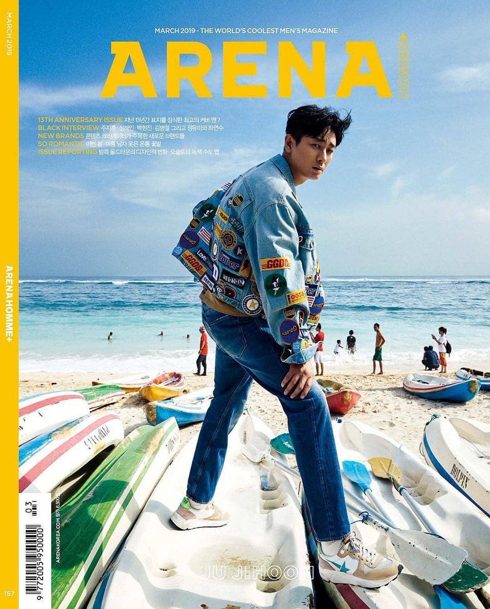 MAmmlc's tweet photo. 日本でもやっと神共が公開された2019年の春（初夏？）3月号のARENAカバーグラビアです。もちろん、写真はキムヨンジュン氏によるもの。バリで撮影されました！！（じつはあの、伝説の写真家ボリー氏によるmarie claireのグラビア2013年3月号もバリで撮影されたんですけどね‥） https://t.co/GIMYk9bXvo