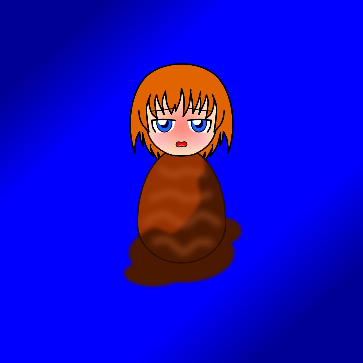 NM905V01's tweet photo. 誕生日プレゼントを兼ねて市川ラプ介( @Ero_aca )さんのるみちゃんの泥人形化を描かせて頂きました！
首下変化と恥じらい顔の差分も作ってみました！ https://t.co/4xArNSa68Y