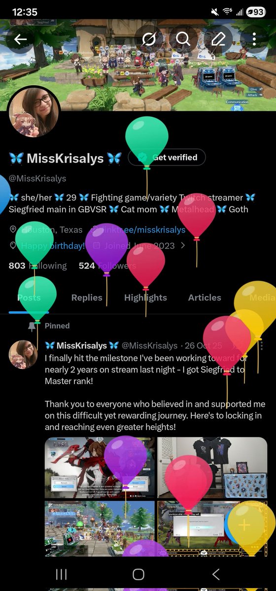 MissKrisalys's tweet photo. Today is my birthday; I am now officially 29 years old. I am still not quite where I want to be, but I am proud of how far I have come. I am going to work hard to make the most of my last year in my 20s. Thank you everyone for your continued support! https://t.co/ZR5nJpm94W