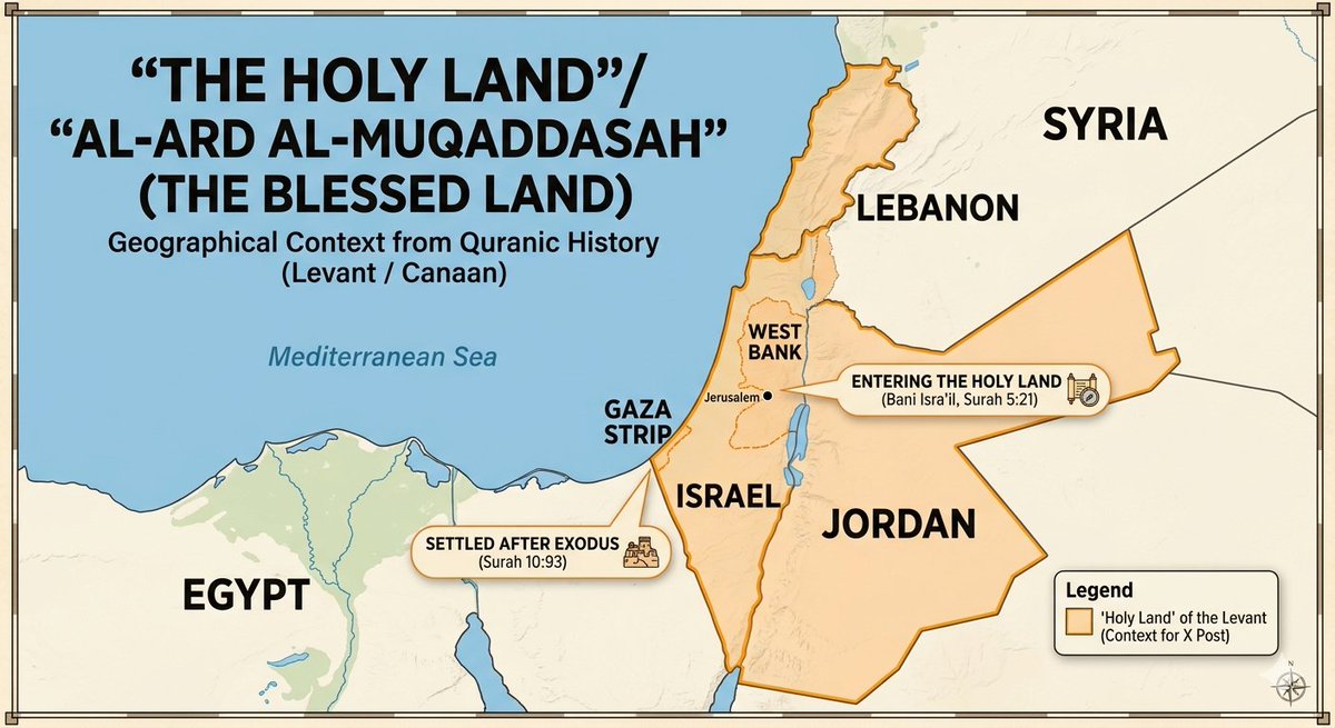 nnpxalias's tweet photo. Yes, the Quran explicitly mentions a homeland for the Jewish people.
📍 **Where:** The "Holy Land" (the Levant)
📖 **Source:** Surah 5:21 commands the Children of #Israel to enter the land God decreed for them.
Nowhere in #Quran the word #Palestine https://t.co/OsWtWVxp7a