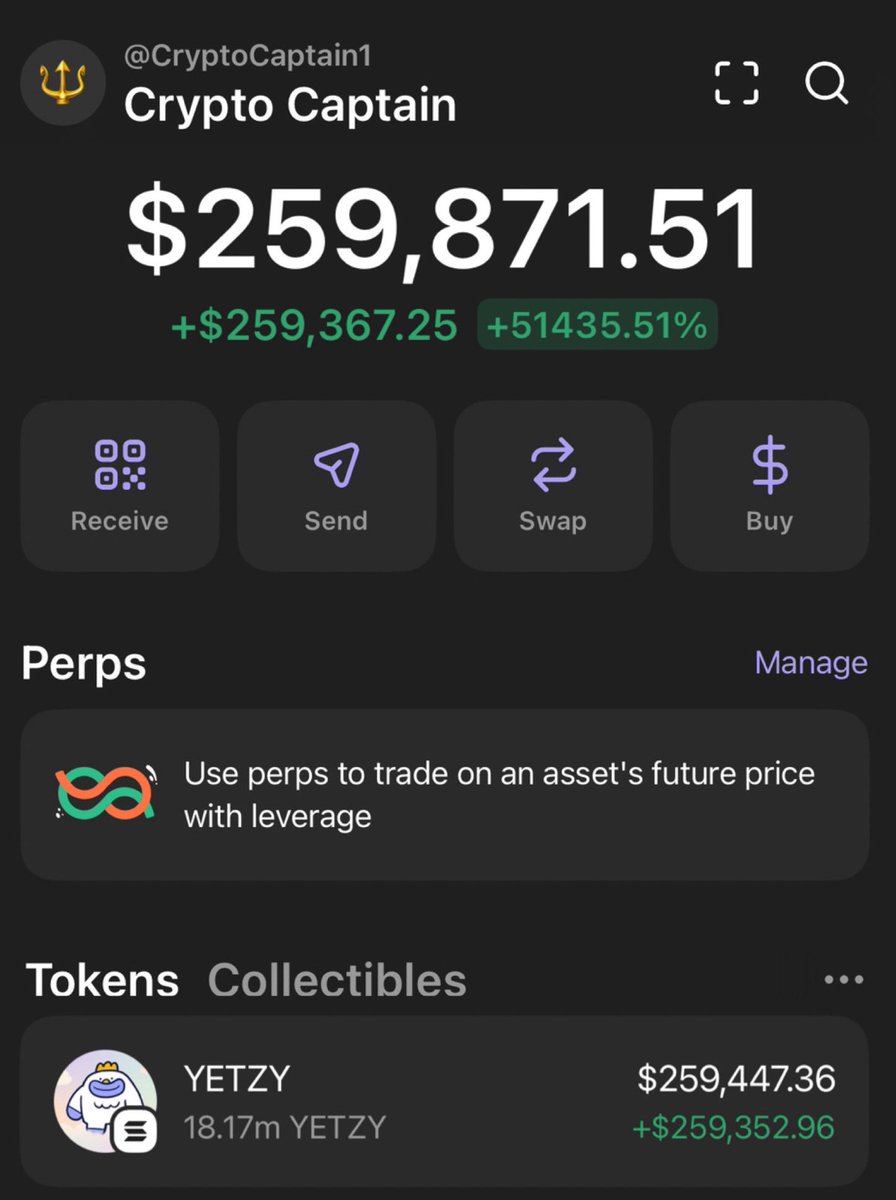 captainofsolstr's tweet photo. Turned 22 SOL into $YETZY and walked away with a 259K profit in just 3 hours. ⚡️📈
Alpha like this doesn’t come often.
Join my alpha circle. Learn the game. Build your edge. https://t.co/qBrrGgTeNJ