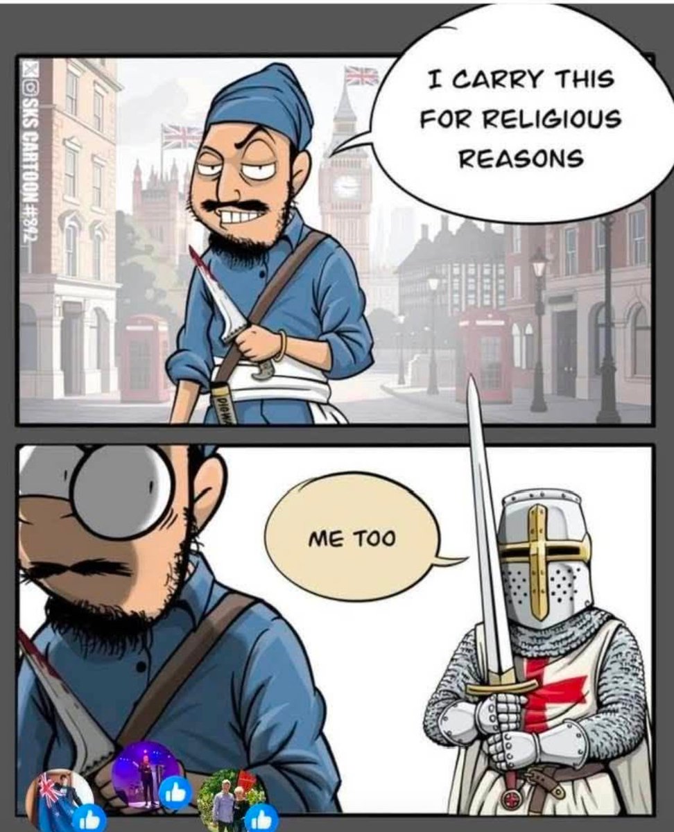 Hannesgrove's tweet photo. Because of what is happening in Britain, had to #islam #christianity #uk #knives #religion @BBCNews https://t.co/wfMylPPASb