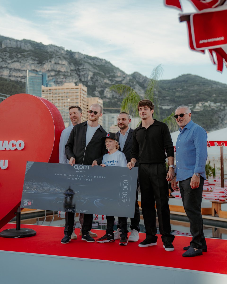 apm_monaco's tweet photo. Monaco, our home. Nikki Beach Monte Carlo turned red and white for an exclusive cocktail soirée celebrating our latest collection, 'Un été à Monaco', a tribute to the colors of our heritage, ahead of the Monaco Grand Prix.

The Prette family and their guests gathered in a chic and vibrant atmosphere, reflecting our glamorous and contemporary spirit. The evening was made even more special with the presence of our Brand Ambassadors, including #CharlesLeclerc, #ArthurLeclerc, #BaptisteGiabiconi, #PaulPogba, and special guest #NoahSchnapp.

A key highlight of the event was the APM Champions award presented by Box98 Monaco. Over the past seven months, passionate young racers competed weekly, fueled by their dreams. One standout champion walked away with a scholarship to jumpstart their motorsport career.

The APM Monaco and Nikki Beach collaboration continues throughout Grand Prix week until Sunday. Be sure to visit us!

#APMmonaco #ÉtébyAPM #MonacoGP #MonacoGP2026