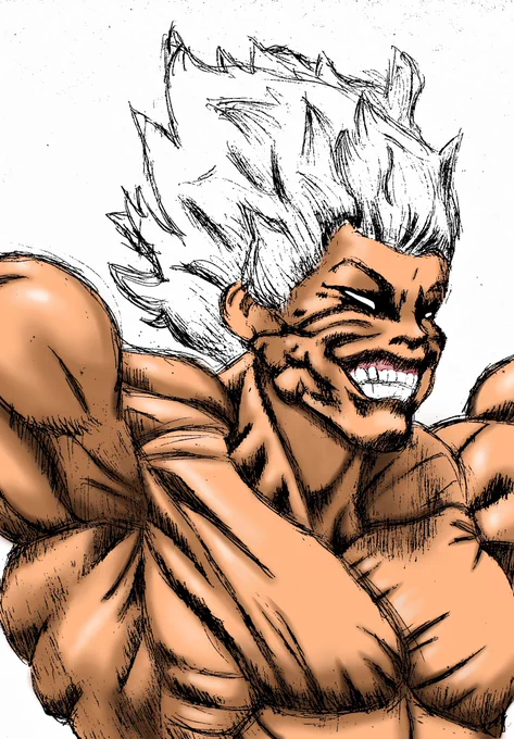範馬勇次郎 絵、今日はここまで。