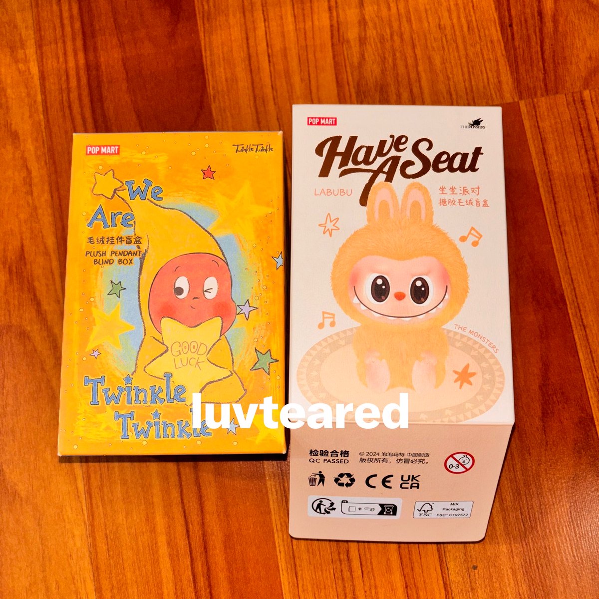 luvteared's tweet photo. wts want to sell - ready stock 

• we are twinkle twinkle plush pendant blind box (LITTLE CUTIE) - sealed BOX 140k

• labubu have a seat (BABA) - sealed foil 140k 

semua masih komplit box foil card

pengiriman dari jakarta, bs manual/shopee +20%

t. gantungan pop mart keychain https://t.co/W28WBiM779