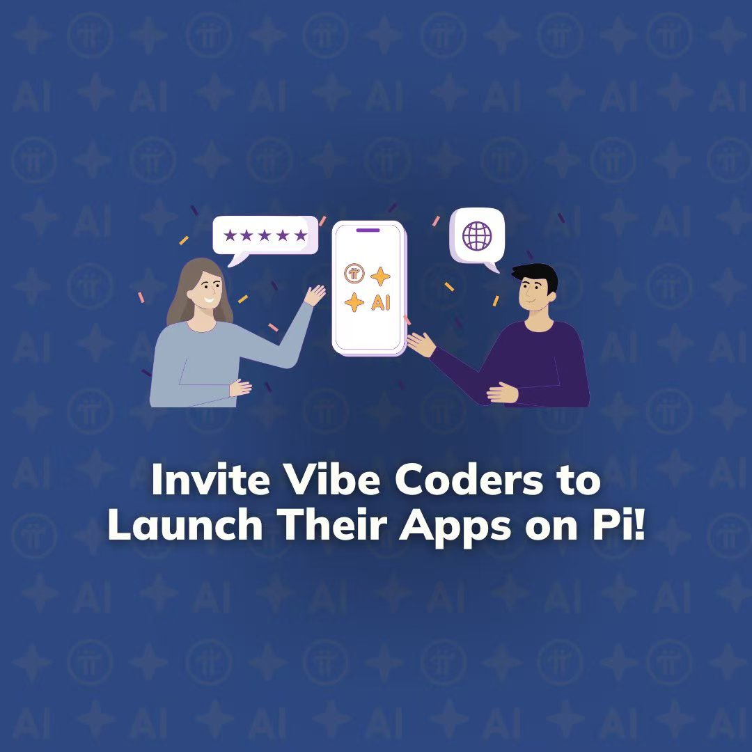 hlz5108's tweet photo. JUST IN: PiCoreTeam launches campaign for Pioneers to pitch Pi App Studio to vibe coders and AI communities. Raffle for Pi Network merch open to those who submit posts through the Pi App https://t.co/NXSAQwJ5zE