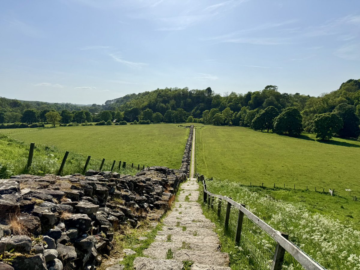 liampcook's tweet photo. #walking down #Hadrianswall i find it so amazing that the wall still stands after all this time https://t.co/8EiBf8H7f4