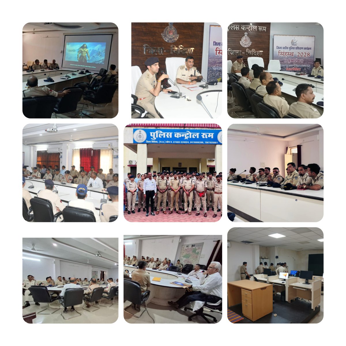 sp_vidisha's tweet photo. #सिंहस्थ_2028 की तैयारियों के तहत #विदिशा_पुलिस के 06 दिवसीय विशेष प्रशिक्षण का प्रथम बैच सफलतापूर्वक सम्पन्न।प्रशिक्षण में मेला व्यवस्था, भीड़ एवं यातायात प्रबंधन, आपदा प्रबंधन, CPR, AI कैमरा, CCTNS,डायल-112 एवं हार्टफुलनेस जैसे महत्वपूर्ण विषयों पर व्यवहारिक प्रशिक्षण दिया गया। https://t.co/9JhPz0gcWF