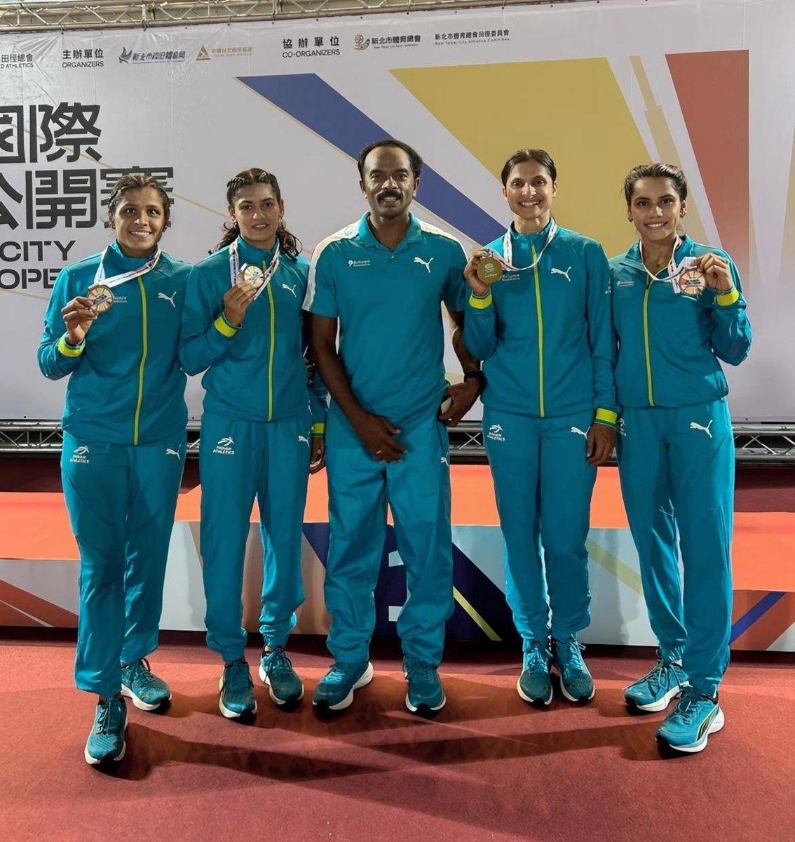 Naveen_Odisha's tweet photo. Congratulate Indian Women's 4×100m Relay Team on winning #Gold medal at the New Taipei City Athletics Open 2026. Glad to know that #Odisha's Srabani Nanda was part of the winning team. May they continue to excel in their sporting career and make the nation proud. Best wishes. https://t.co/N01MgZ8UlF