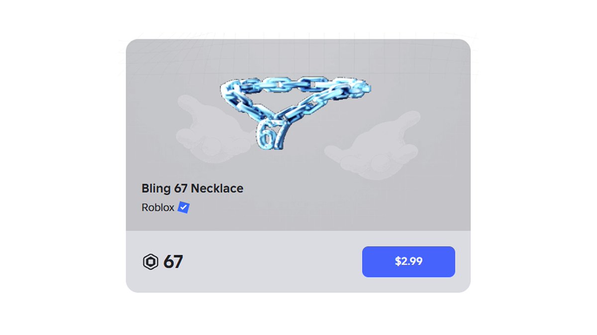 Bloxy_News's tweet photo. For the next 3 days, Roblox is giving away two "67" themed avatar items in honor of 6/7 day (June 7th).

The Sk67r hat can be claimed by transferring 67 Robux to another user.

The Bling 67 Necklace can be claimed by purchasing 67 Robux. https://t.co/srhB9gs7iW