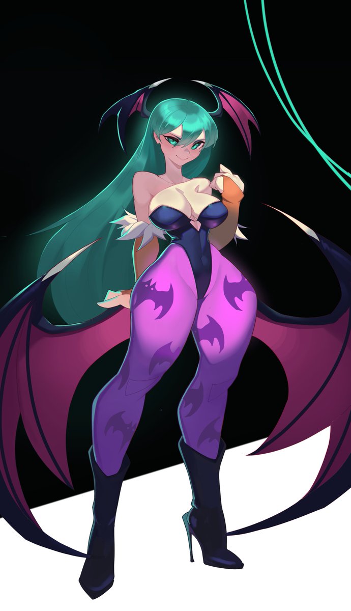 ahl9's tweet photo. Morrigan Aensland by @RoxyTheFoxy__ #Capcom #Darkstalkers https://t.co/z4TCt6f2Uz