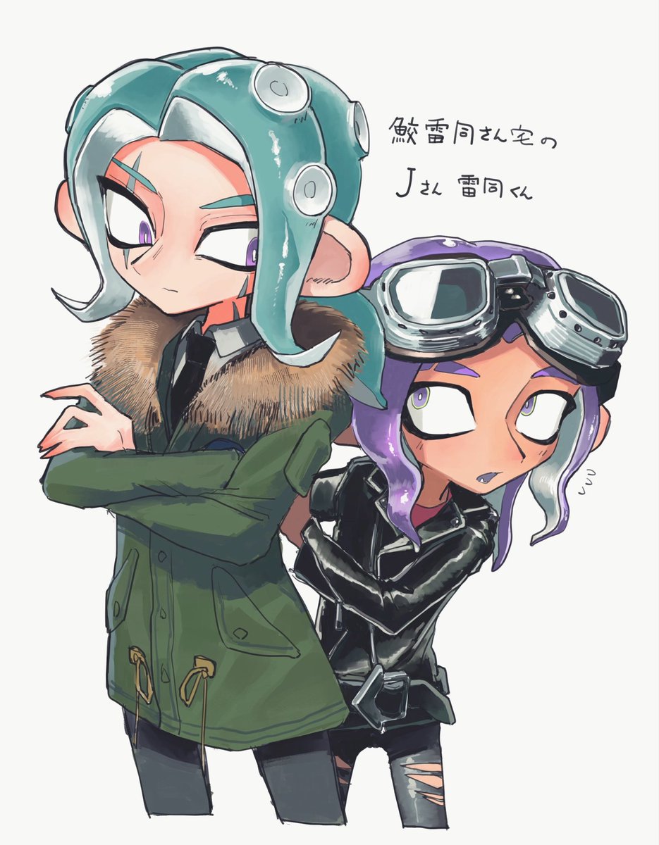smile_tarooo's tweet photo. 鮫雷同さん宅のJさんと雷同くんお借りしました🦈 https://t.co/gRexSdnUo3