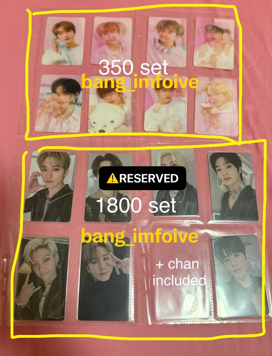 bang_imfoive's tweet photo. Update:
❌ Sold
⚠️ Reserved 

wts skz ph stray kids pcs
for sale https://t.co/wghgrClfOM