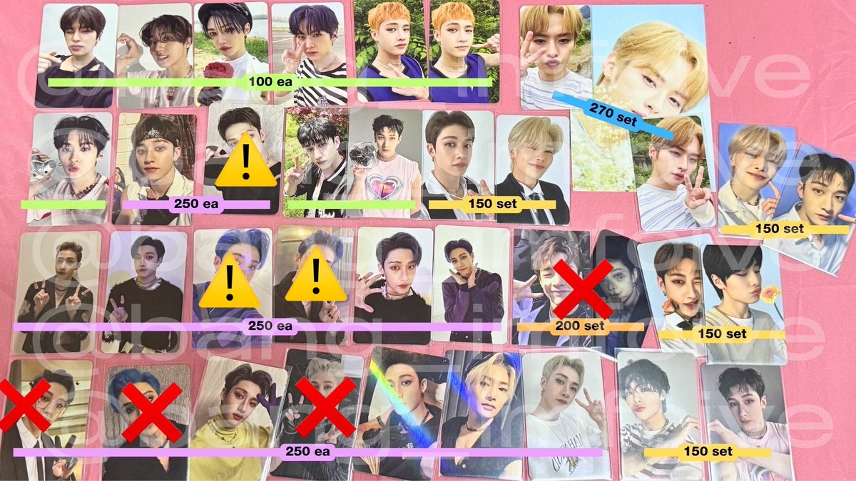 bang_imfoive's tweet photo. Update:
❌ Sold
⚠️ Reserved 

wts skz ph stray kids pcs
for sale https://t.co/wghgrClfOM