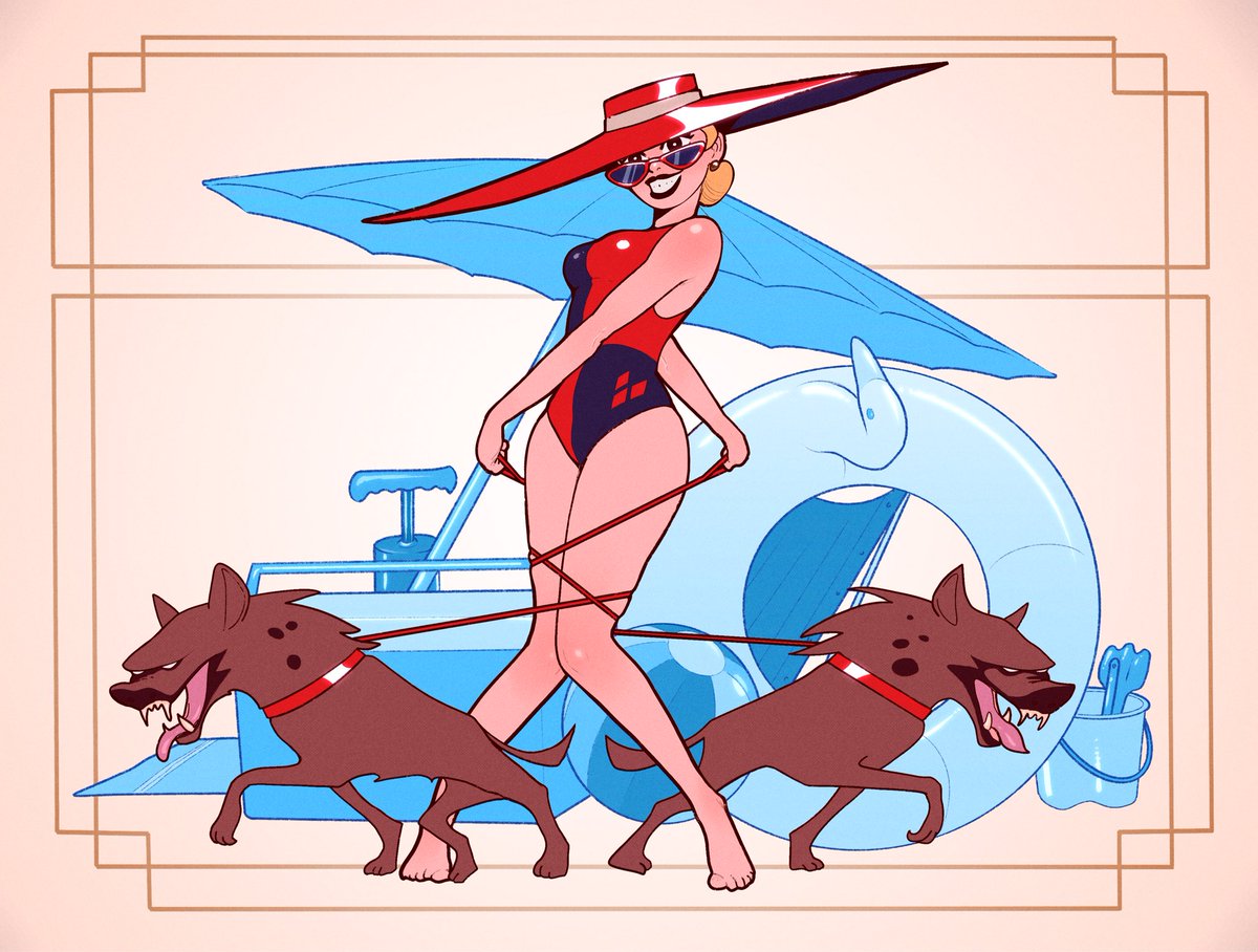 Soapopie's tweet photo. Summer is coming, it's time for Harley to take a vacation. 
Get your swimsuits out ! 🩱 https://t.co/zOZGfidn9L