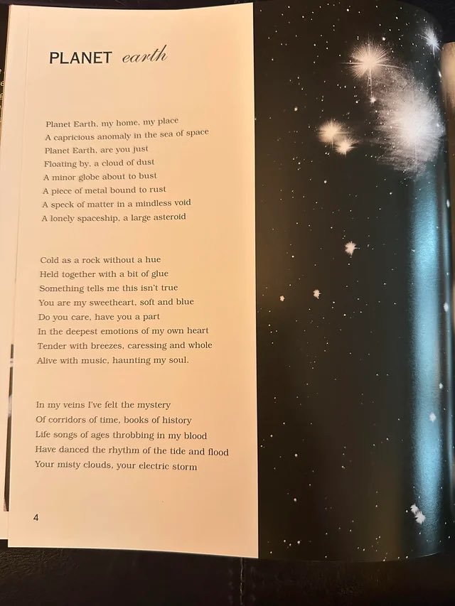 myapriest's tweet photo. michael narrating a poem he made in 1990 called planet earth. it’s so beautiful and calming. https://t.co/zBfNAN2G4g