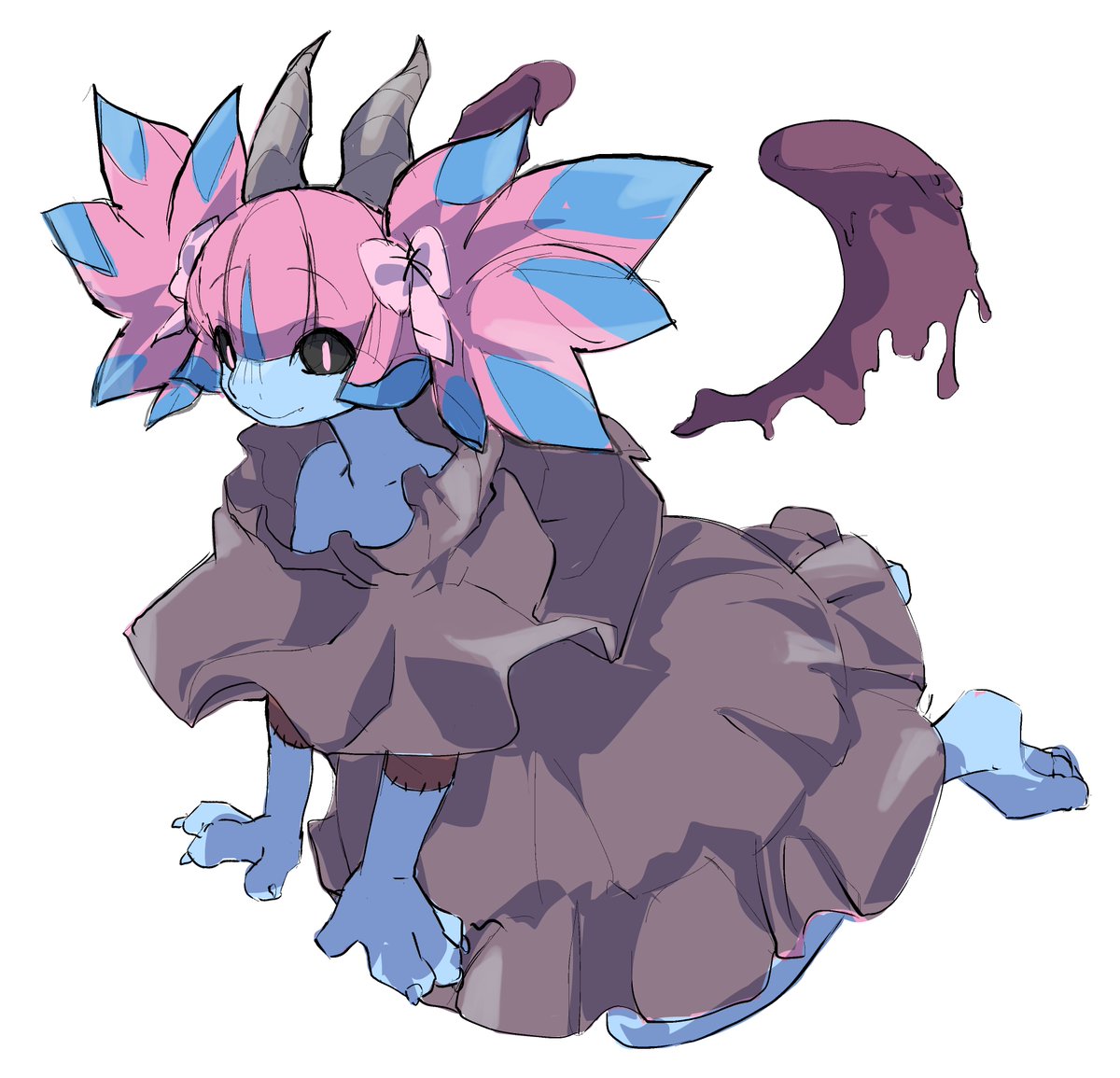 ドラゴン娘2匹目「どくみ」ちゃんです☠🐲