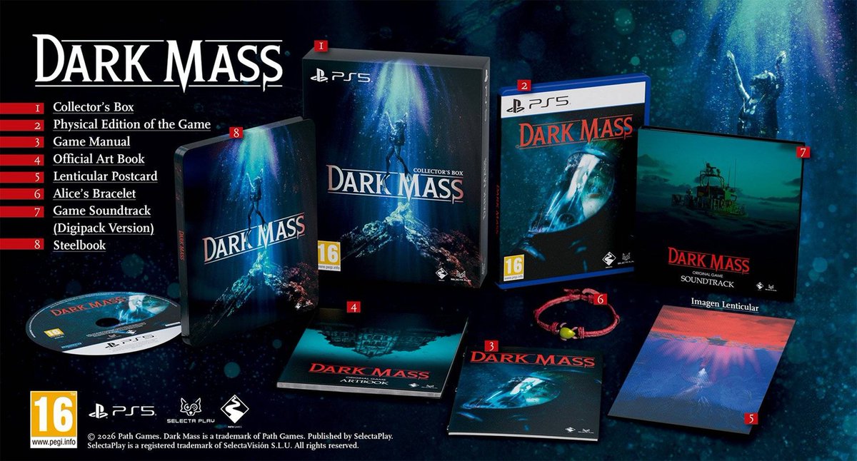 SteelbookV's tweet photo. L'Edition Collector (Avec Steelbook) du Jeu Dark Mass sur PS5 est en précommande chez AMAZON ! 

Amazon, PS5 : https://t.co/jPq0BewFXO

Jeu d'horreur psychologique à la première personne.

Infos : https://t.co/fYGlgSfxdv #pub