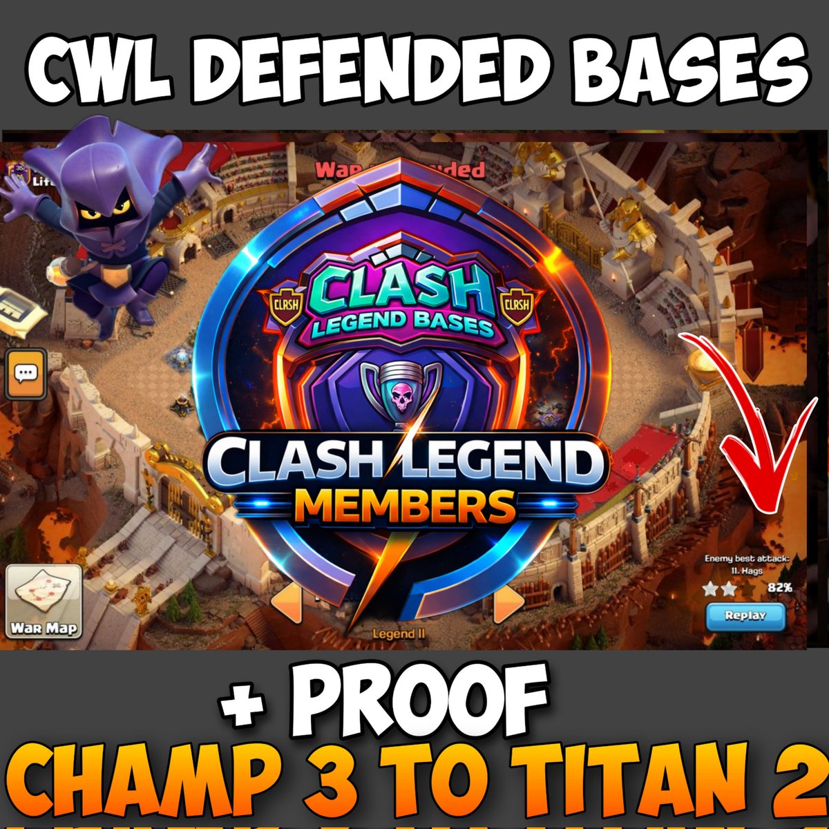 ClashLegendbase's tweet photo. Defended CWL Bases 
With proof and same traps
Posted for members.

💎 *Join Membership* / Monthly Basis 💎
For Link  👇 
Open ticket - 
https://t.co/xhxgCkKMwW

Become a member through *Discord:* 
https://t.co/dTA0NXlO2t

#ClashOfClans #ClashEsports #th17BaseLink #clashlegendbase https://t.co/8U6Nb2zUtx
