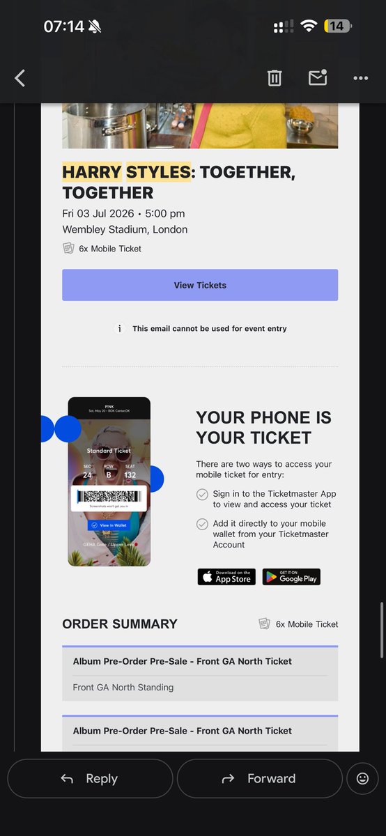 jvnellle's tweet photo. selling standing tickets for harry styles wembley

june 20- 4x VIP disco north standing tickets
july 3- 6x ga north standing
july 4- 1x ga south standing

prices are fv or under fv !!

wts iso london face value together together tour kissco kattdo https://t.co/oD0TTg75RG