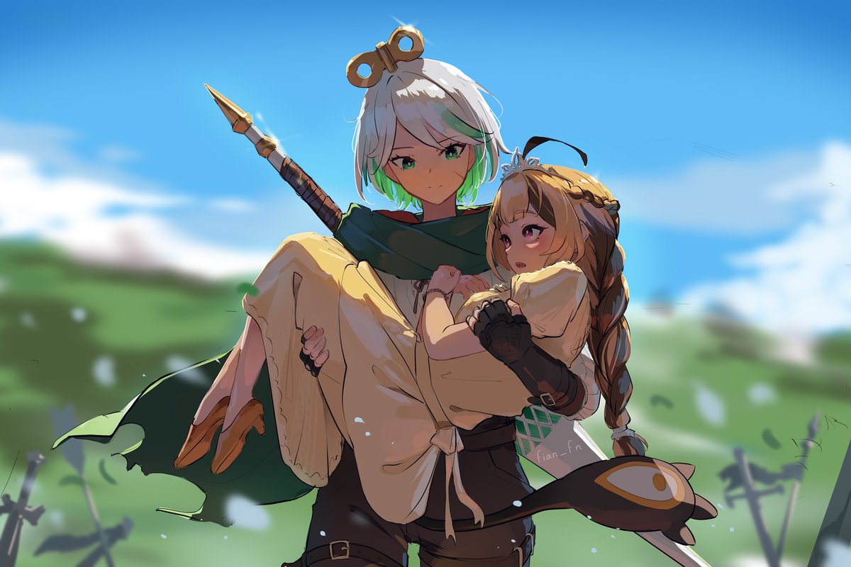 Fianfn1's tweet photo. Princess carry
#rkggk #Immergination

full drawing repost https://t.co/U1ZC0jrdbD