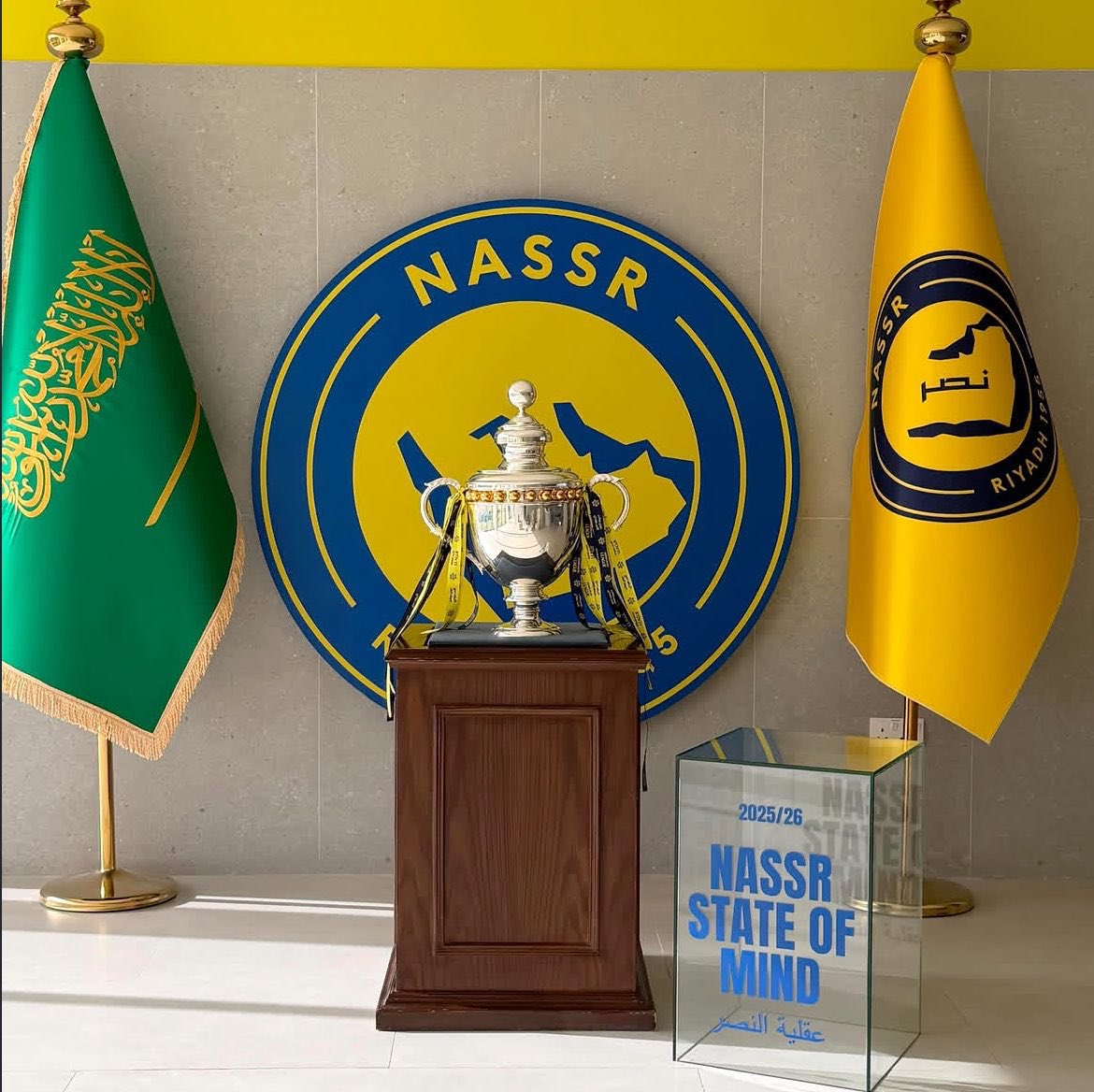 ANassr11's tweet photo. هيبة و فخامة يا نصــر 💛 https://t.co/O6alhyRYos
