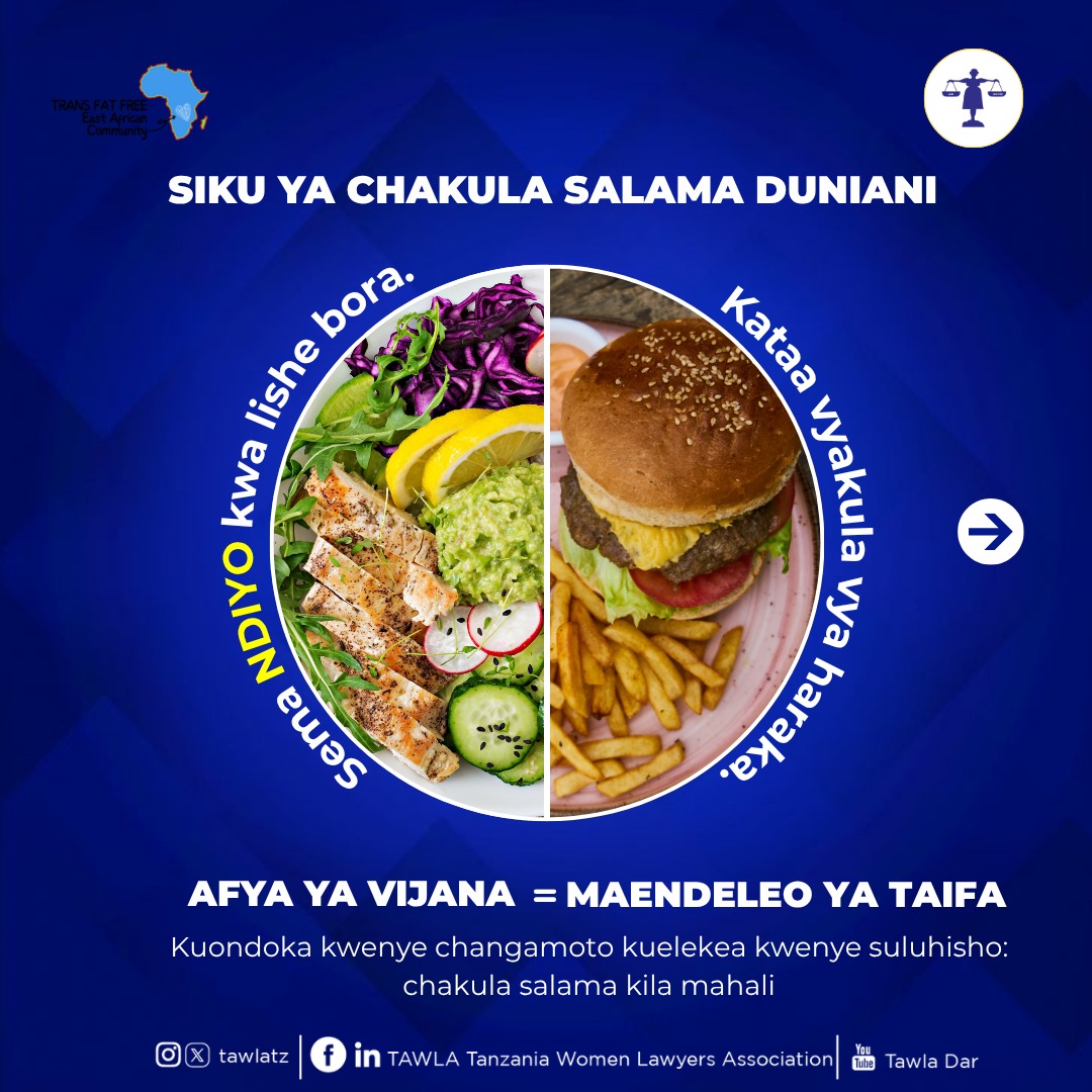 JohnMbundi's tweet photo. Sera na kanuni imara ndio msingi wa usalama wa chakula.🥗

Tunapoadhimisha Siku ya Chakula Salama Duniani, ni vyema tukumbuke kuwa mifumo madhubuti ya udhibiti inasaidia kuhakikisha kile kinachofika mezani ni salama na chenye virutubisho. 
@TawlaTZ 
#TransFatFreeTZ https://t.co/D2NrKlwU3B
