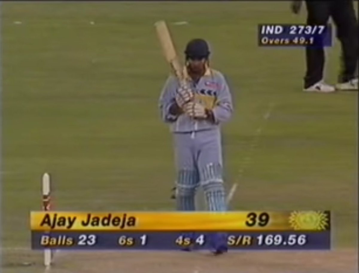 Dev_Garewal's tweet photo. @romeoofficial73 @AjayJadeja171 He smashed prime waqar and wasim, when matter was  big, jaake 1996 World Cup quarterfinals ki highlights dekh le, pata chal jaega, Jadeja kaise pela tha https://t.co/vwShL55RfV