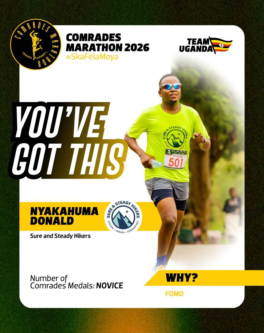 surehikers2022's tweet photo. Our warriors up for the Ultimate Human Race — 85.77 km of pure grit, glory& fire. 💪
These aren't just runners. They trained through the hills of Kla, swallowed dust on up-town roads&showed up every single morning
ComradesRace | #TeamUg https://t.co/OEjVNhgTln