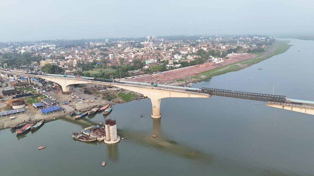 BROindia's tweet photo. #BROIndia #VikramshilaSetu
#BiharBridges #EngineeringExcellence

*Project Swastik @ BRO Restores Connectivity at Vikramshila Setu, Bihar
One Mission: 20 Days, Four Bridges*

In an extraordinary display of dedication and engineering excellence, Project Swastik @ BRO restored connectivity over the damaged Vikramshila Setu at Bhagalpur, Bihar, in just 20 days.

Working relentlessly through extreme heat and long nights, BRO personnel successfully launched four Bailey Bridges, including a 170-ft bridge, in record time. 

The swift execution ensured uninterrupted movement across the Ganga, bringing immense relief to the people of Bhagalpur and Naugachia.

These bridges were inaugurated on 07 June 2026 by Shri Er. Kumar Shailendra, Hon’ble Minister of Road Construction Department, Government of Bihar in the presence of Brig Amit Sakhre, CE Project Swastik.

Nation First. Connectivity Always.
Jai Hind 🇮🇳

@rajnathsingh 
@SethSanjayMP 
@officecmbihar
@SpokespersonMoD 
@adgpi 
@easterncomd 
@PIB_India 
@ians_india 
@ANI