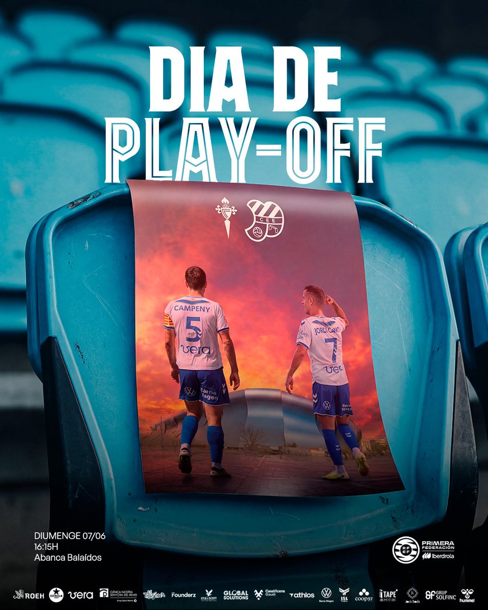 CEEuropa's tweet photo. 𝐃𝐈𝐀 𝐃𝐄 𝐏𝐀𝐑𝐓𝐈𝐓

Tornada de les semifinals de Play-off 

🆚 @CanteiraCeleste 
🏟️ Abanca Balaídos
🕓 16:15
📺 Canal lineal

#CeltaFortunaEuropa #PrimeraFederació https://t.co/xKUBmsL9BN